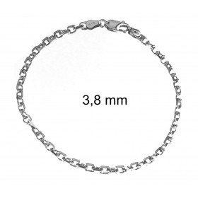 Bracciale catena Ancora 925 argento 3,8 mm 16 cm
