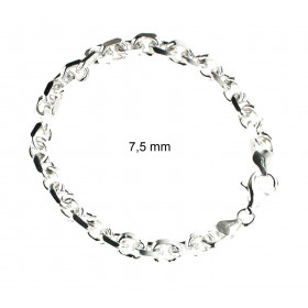 Bracelet chaine Ancre 925 argent 3,8 mm 17 cm