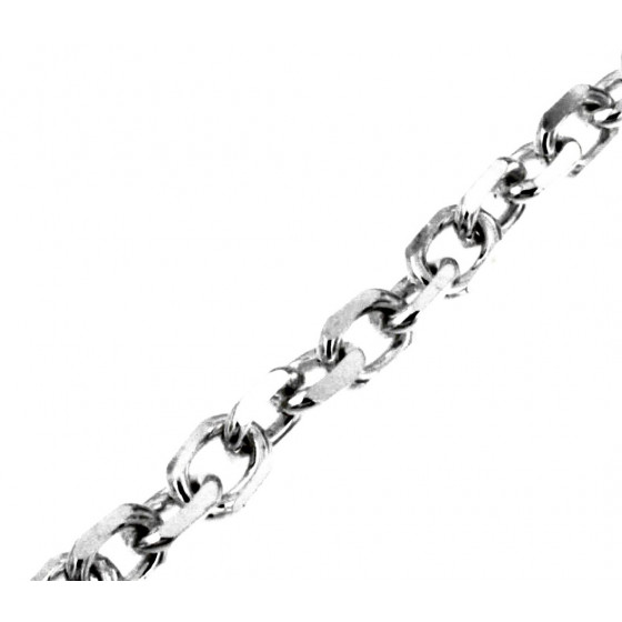 Ankerkette 925 Silber 3,8 mm breit 45 cm lang Halskette Herren Männer Silber-Kette Damen