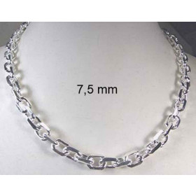 Necklace Anchor Chain Sterling Silver 11 mm 50 cm