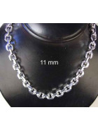 Necklace Anchor Chain Sterling Silver 11 mm 50 cm