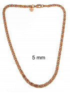 Necklace S-Curb Chain Gold Doublé 10 mm 50 cm