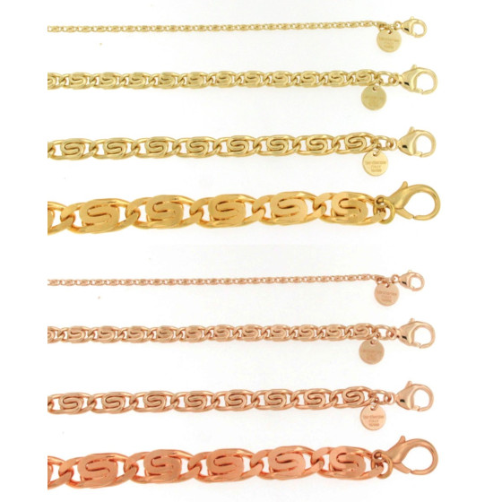 Collana lumachina oro giallo doublé  10 mm 80 cm
