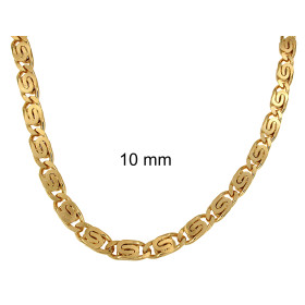 Collana lumachina oro giallo doublé  10 mm 80 cm